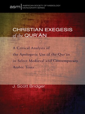 cover image of Christian Exegesis of the Qur'an